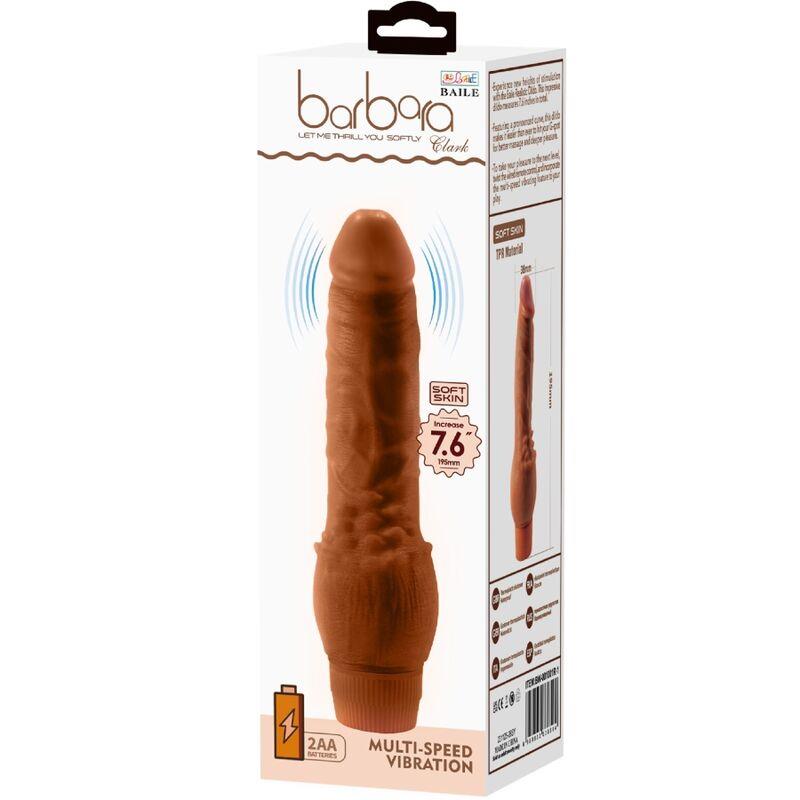 BARBARA REALISTIC VIBRATOR 19.5 CM MULATTO
