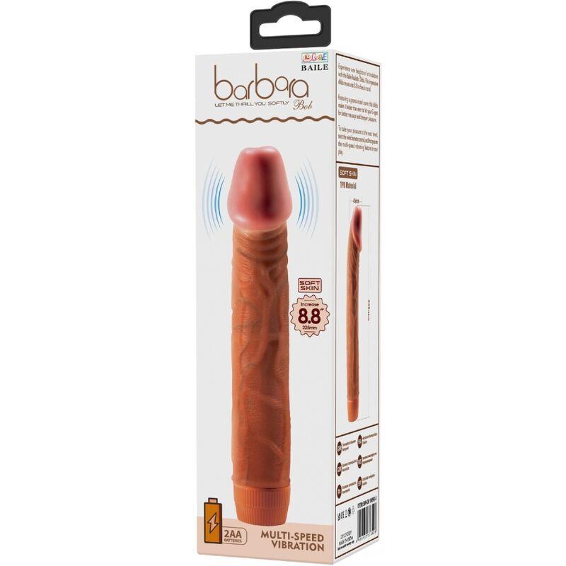 BOB REALISTIC VIBRATOR 22.5 CM MULATTO