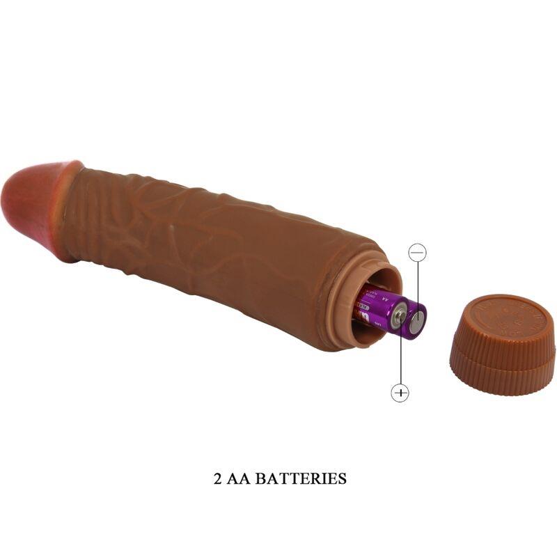 JEFF REALISTIC VIBRATOR 19.5 CM MULATTO