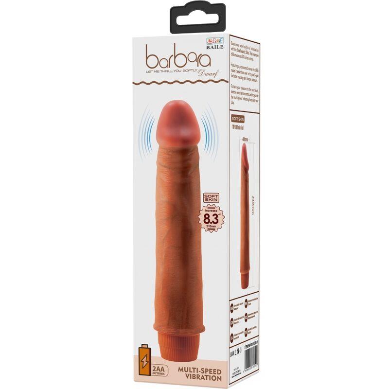 DWARF REALISTIC VIBRATOR 21 CM MULATTO