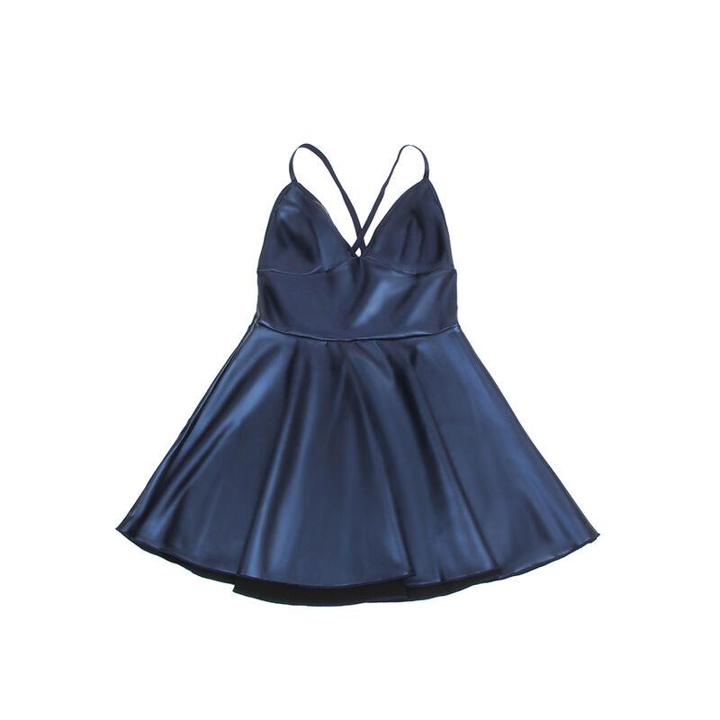 955410 DRESS WITH BLUE LEATHER STRAPS S/M