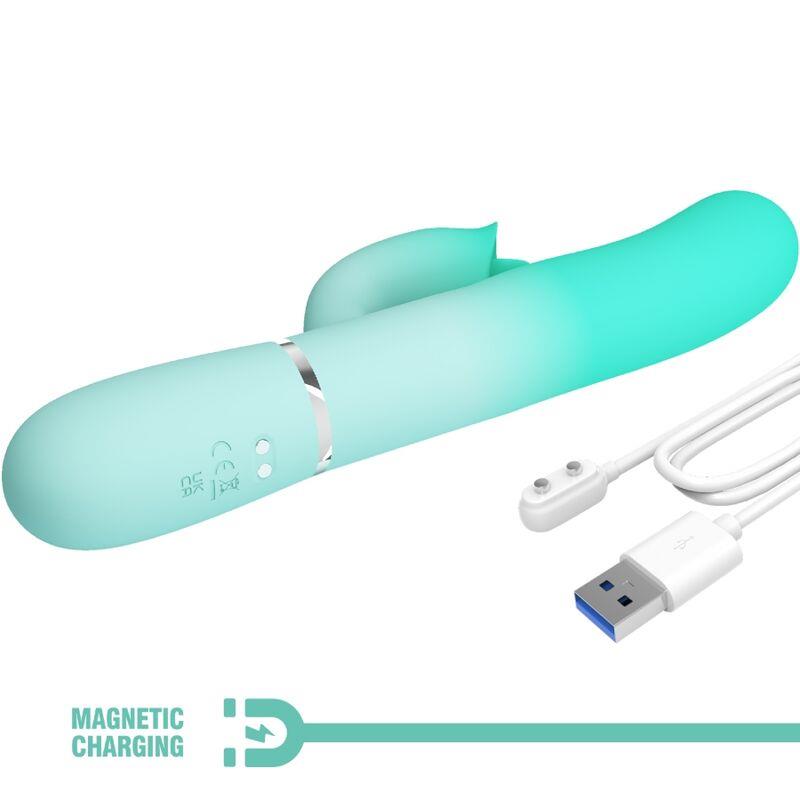 GIGI MULTIFUNCTION RABBIT VIBRATOR AQUA GREEN