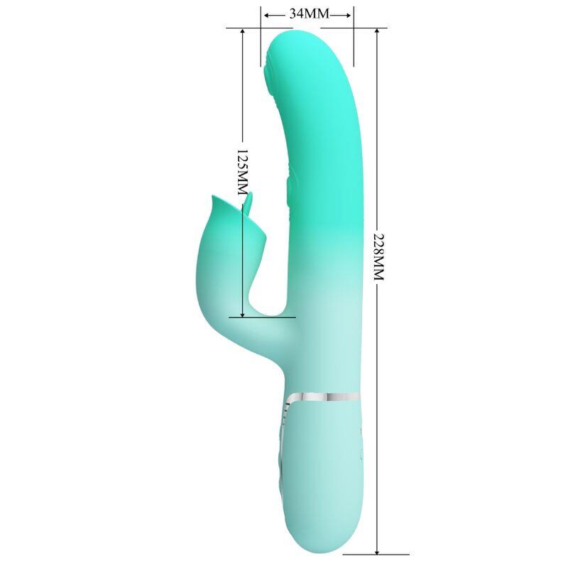 GIGI MULTIFUNCTION RABBIT VIBRATOR AQUA GREEN