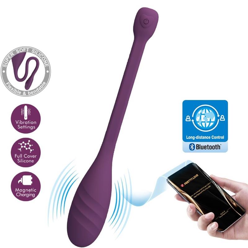 LEVIATHAN APLIKACIJSKO KONTROLIRAN VIBRATOR PURPLE