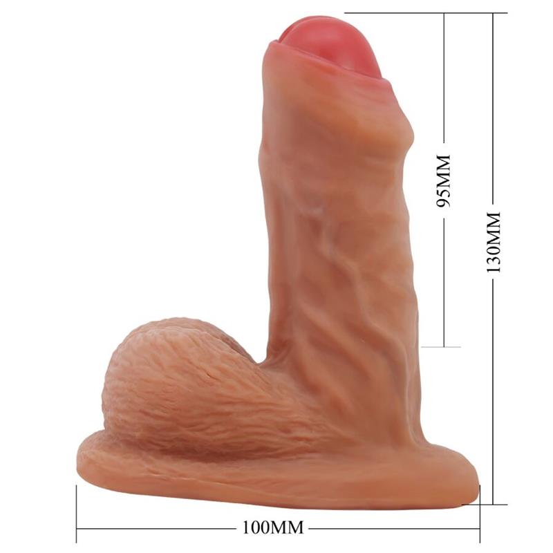 WARNELL ULTRA REALISTIC AND ELASTIC DILDO 9.5 CM MULATO