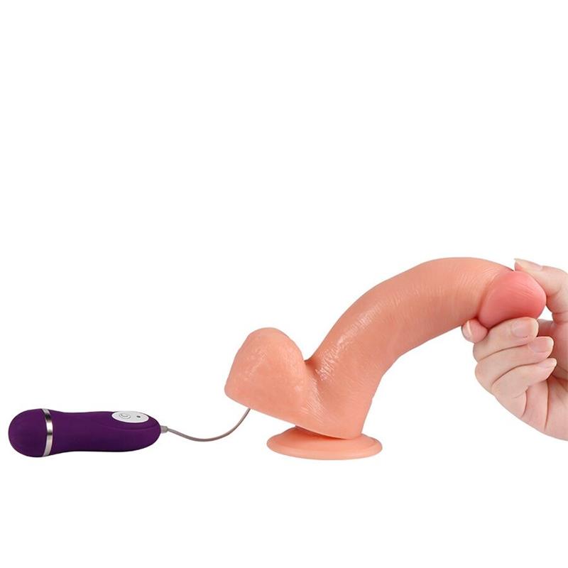 ADAM VIBRATOR DILDO WITH REMOTE CONTROL 21 CM