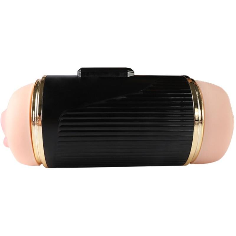 KAY DVOJNI MASTURBATOR Z DVOJNIM USTOM IN VAGINALNO VIBRACIJO