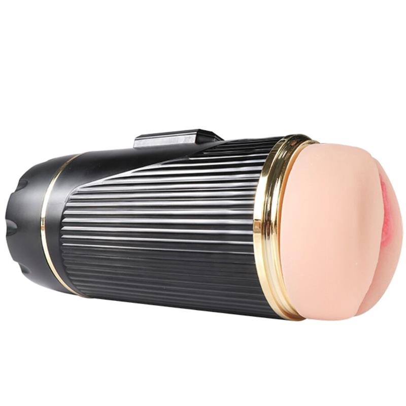 KAY DVOJNI MASTURBATOR Z DVOJNIM USTOM IN VAGINALNO VIBRACIJO