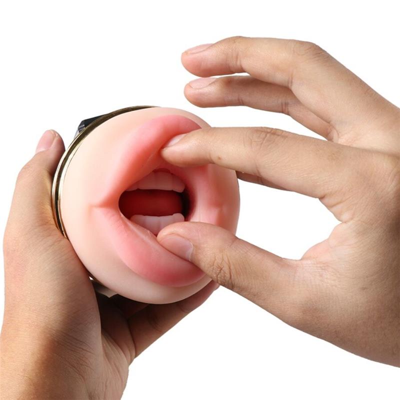 KAY DVOJNI MASTURBATOR Z DVOJNIM USTOM IN VAGINALNO VIBRACIJO