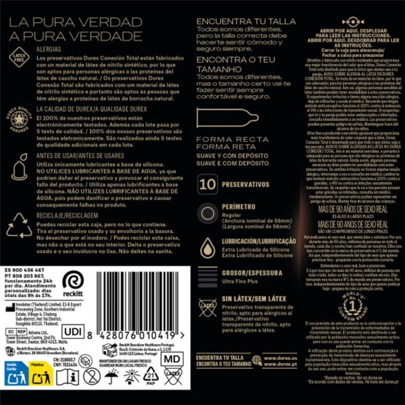 TOTAL CONNECTION ULTRA FINE PLUS LATEX FREE 10 UNITS