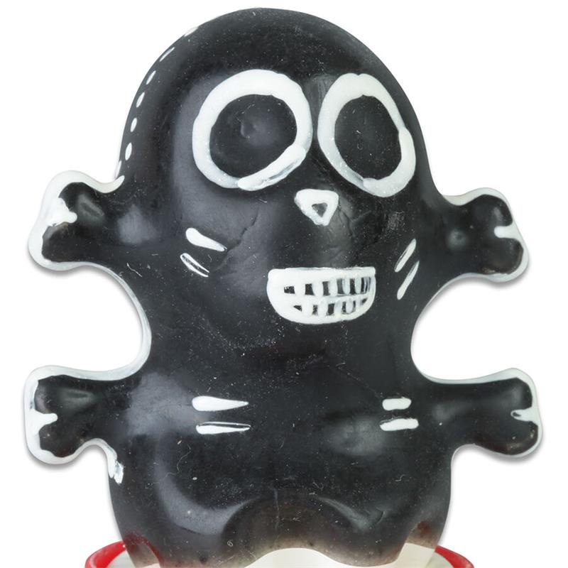 HANDPAINTED NOVELTY CONDOMS SKULL BLACK MODEL 1
