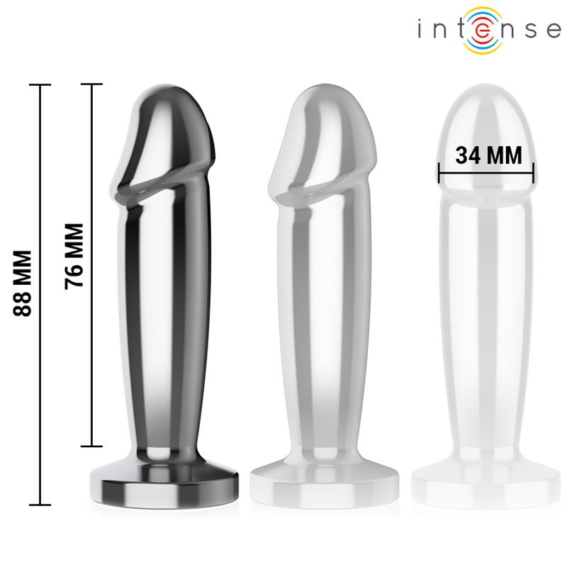 ANAL PLUG 10 VIBRATIONS METAL DILDO WITH REMOTE CONTROL S