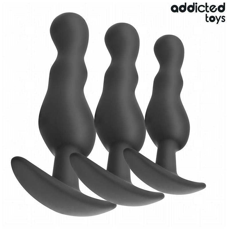 SET OF 3 ANAL PLUG SILICONE MODEL 1