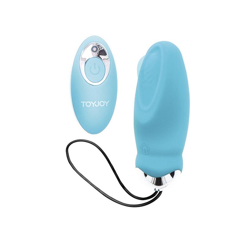 HAPPINESS I'M SO EGGCITED REMOTE CONTROL VIBRATOR BLUE