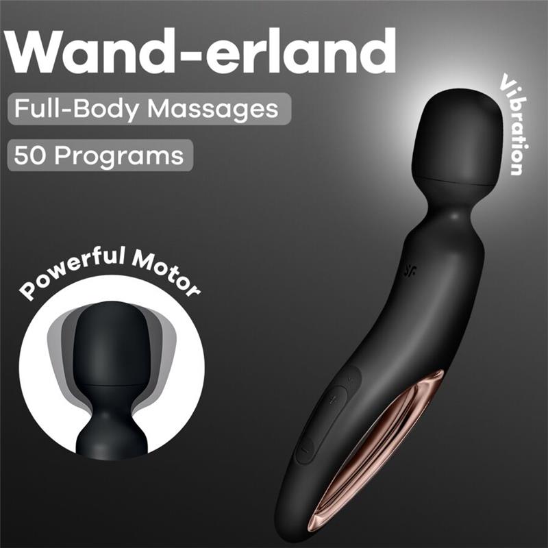 WAND ERLAND VIBRATING MASSAGER BLACK