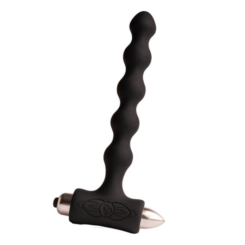 PETITE SENSATIONS PEARLS ANAL PLUG VIBRATOR BLACK
