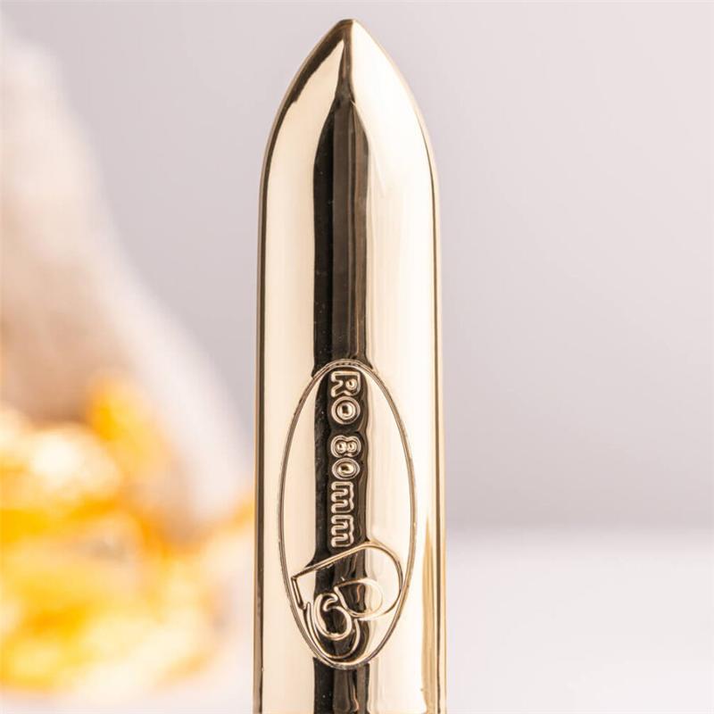 RO-80 CHAMPAGNE GOLDEN VIBRATING BULLET