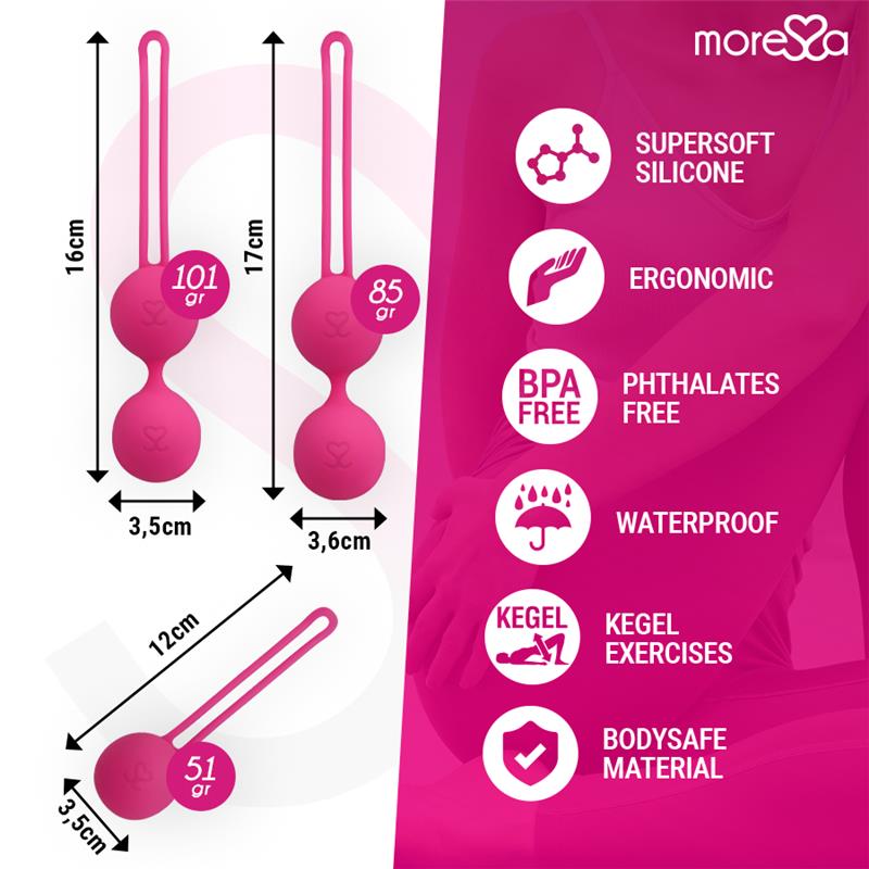 OSIAN SET PREMIUM SILICONE PINK (Osian One - 51 g | Osian Two - 101 g | Osian Three 85 g)