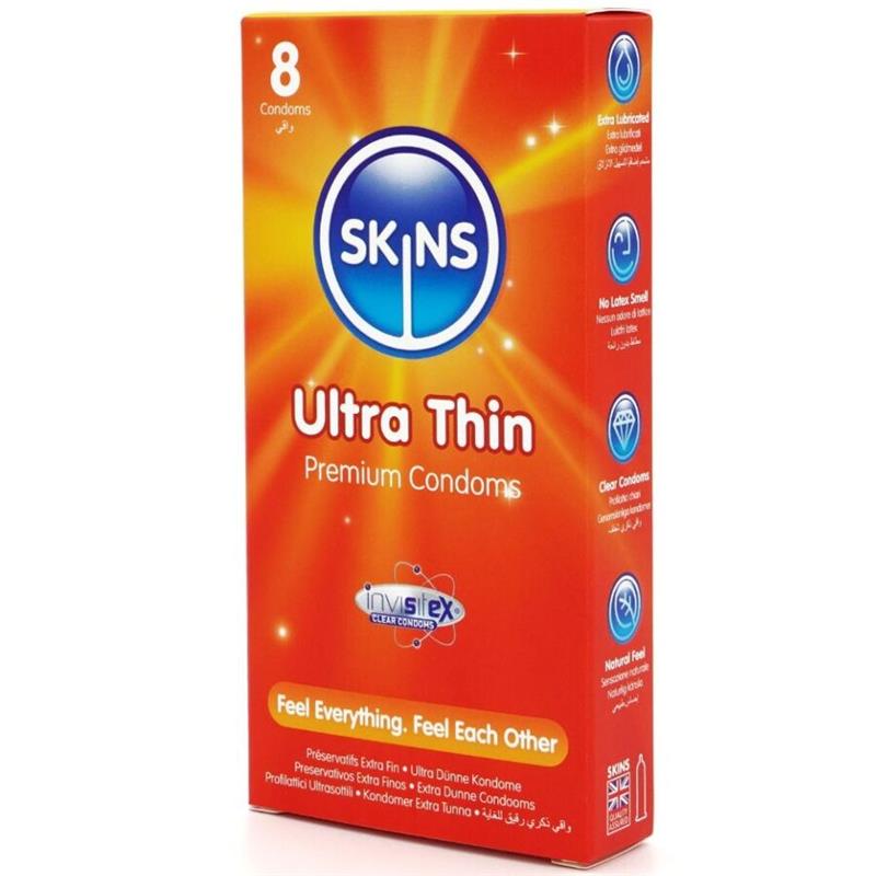 ULTRA THIN PREMIUM CONDOMS PACK 8