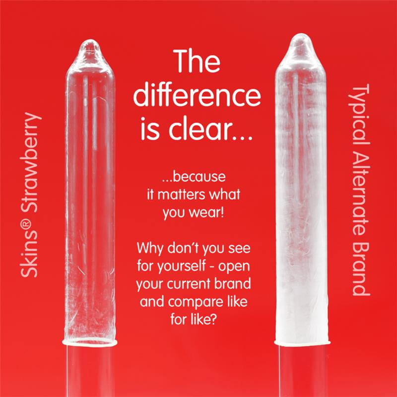 STRAWBERRY PREMIUM CONDOMS PACK 8
