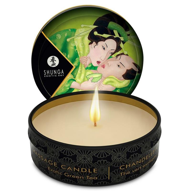 MINI CARESS BY CANDELIGHT MASSAGE CANDLE T GREEN 30 ML