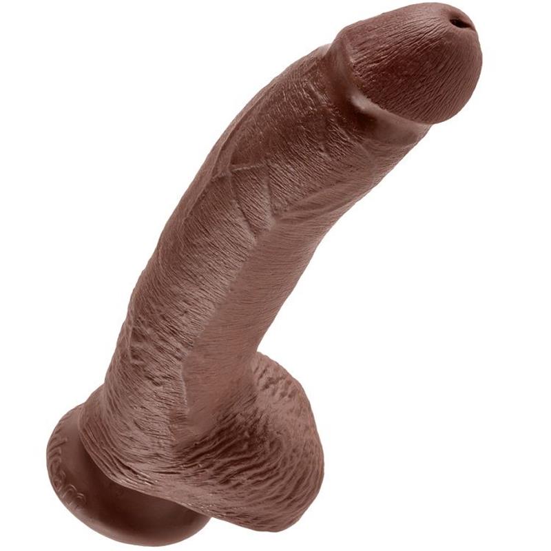 9 DILDO SMEĐI S JAJIMA 22.9 CM