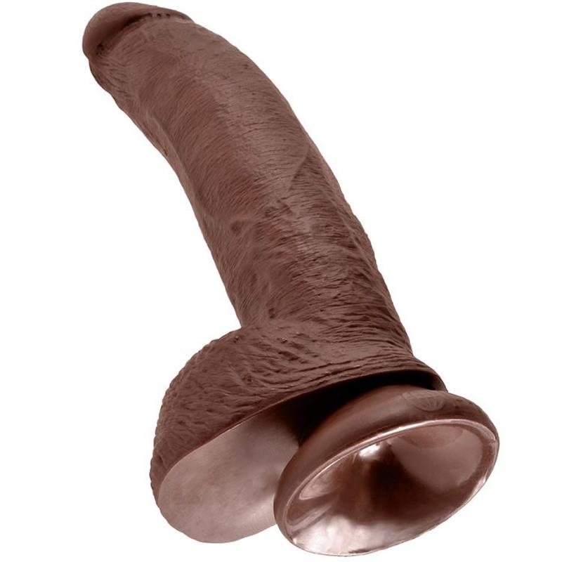 9 DILDO SMEĐI S JAJIMA 22.9 CM