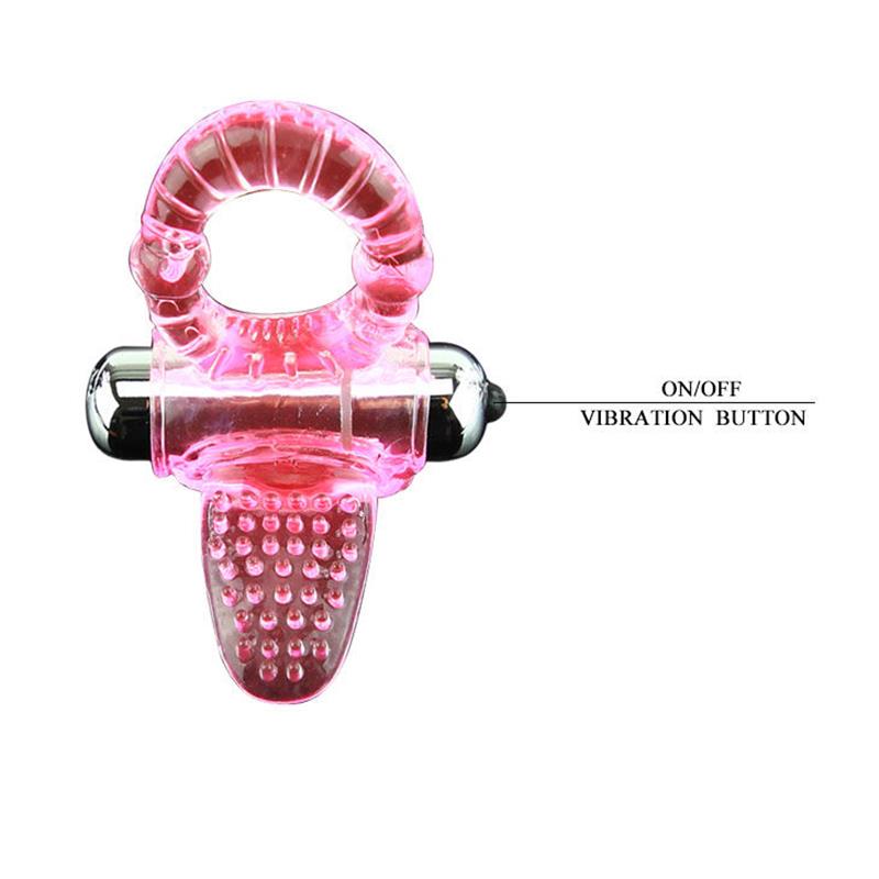 SWEET ABS 10 RHYTHMS RING PINK VIBRATOR PENIS RING