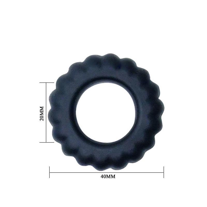 TITAN COCKRING BLACK 2 CM