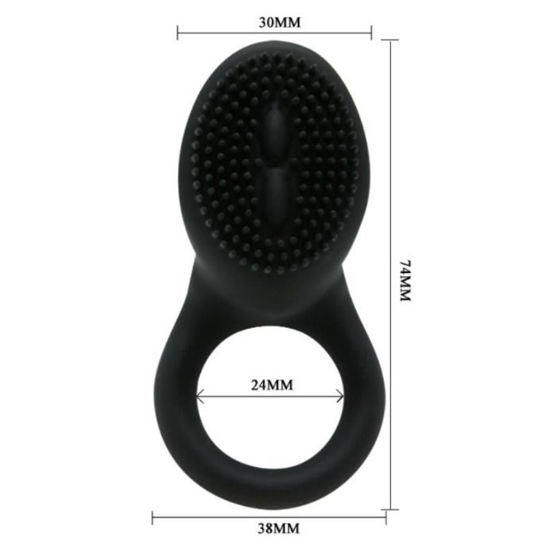 COBRA VIBRATOR RING BLACK
