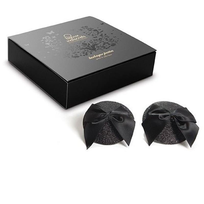 BURLESQUE SHINY NIPPLE COVERS WITH BOW