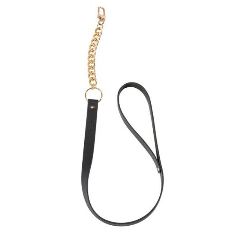 BLACK NECKLACE WITH STRAP