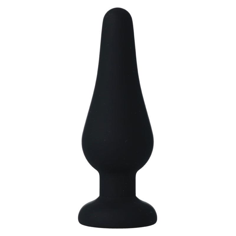 ANAL PLUG PIPO M BLACK SILICONE 11 CM