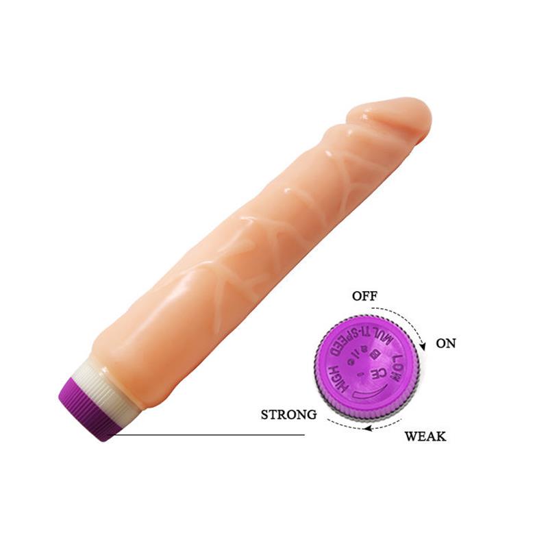 WAVES OF PLEASURE REALISTIC VIBRATING 25.5 CM