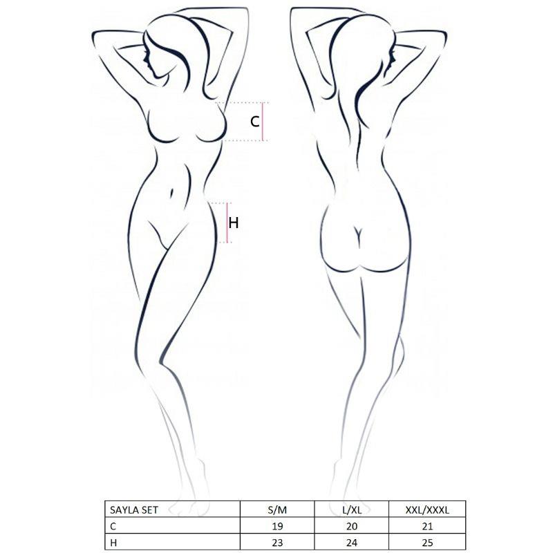 ŽENSKI SET SAYLA ČRNA VELIKOST S/M