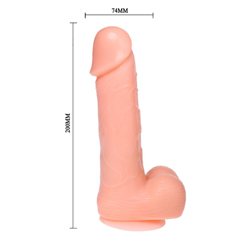 REALISTIC DILDO DONG VIBRATION AND ROTATION 20 CM