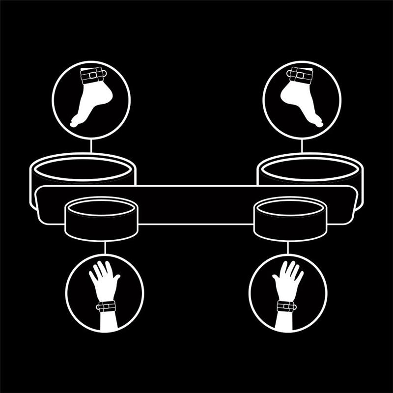 BONDAGE SPREADER BAR WITH NOPRENE LINING