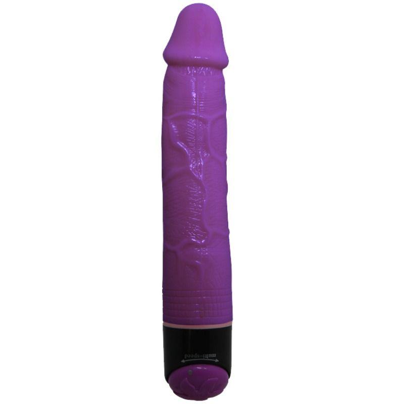 COLORFUL SEX LILAC REALISTIC VIBRATOR 23 CM