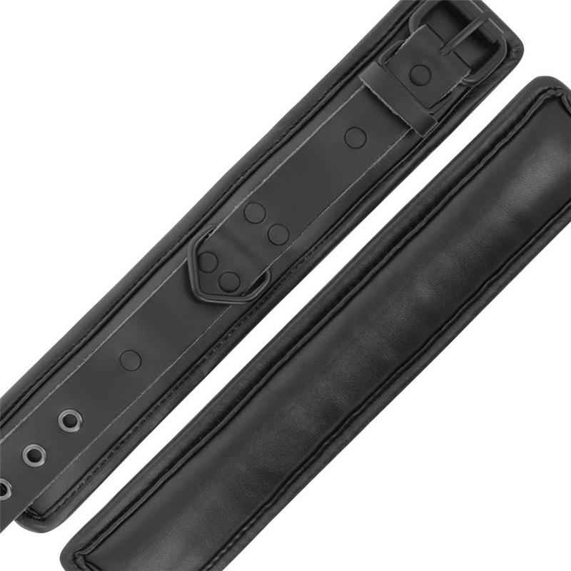 NASTAVLJIVE ČRNE USNJENE LISICE