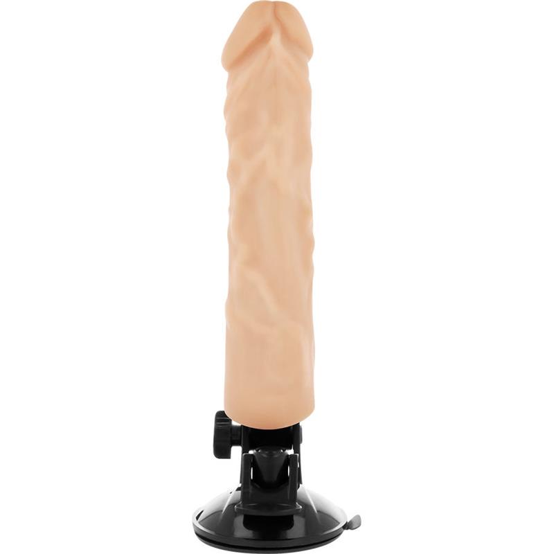 REALISTIČNI VIBRATOR NA DALJINSKO UPRAVLJANJE KOŽA 21 CM -O- 4 CM