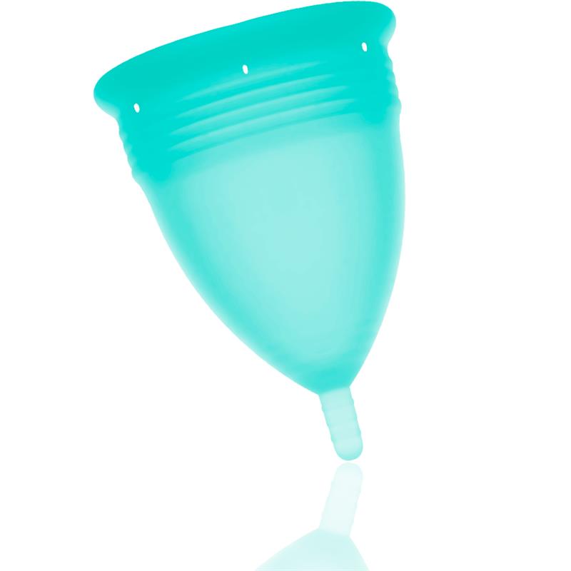 FDA SILICONE MENSTRUAL CUP AQUAMARINE - SIZE L