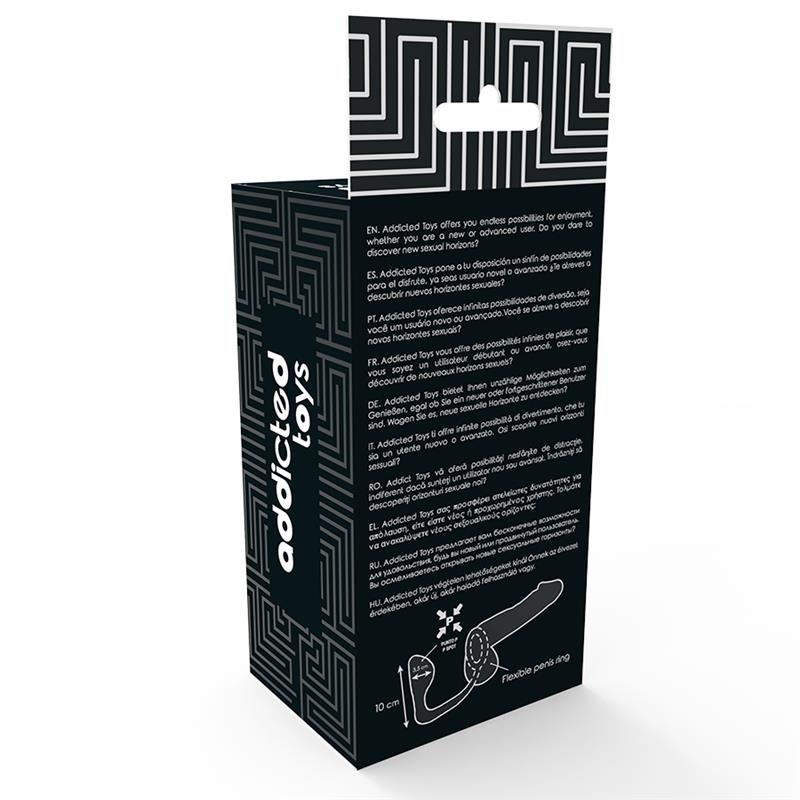 ANALNI PLUG S CRNIM PENIS RINGOM