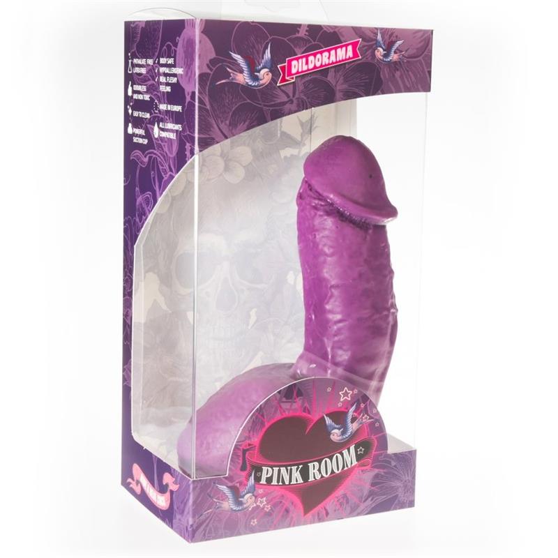 ELIAN REALISTIC DILDO PURPLE 17.5 CM