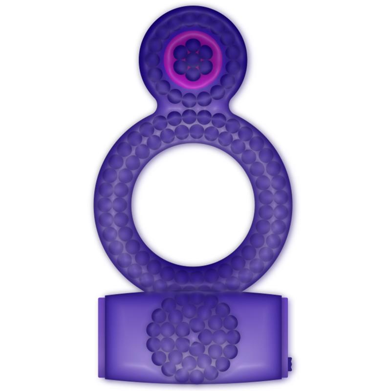 RING VIBRATING DOUBLE PLEASURE PURPLE
