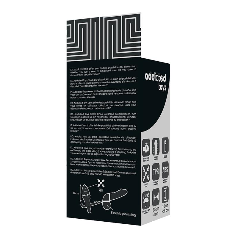 ANALNI PLUG S DVOJIM CRNIM PRSTENOM