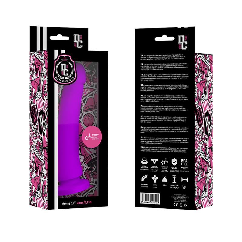 IGRAČE LILA DILDO MEDICINSKI SILIKON 17 CM -O- 3 CM