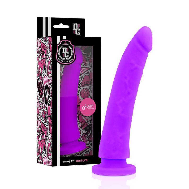 TOYS HARNESS + DONG PURPLE SILIKON 17 CM -O- 3 CM
