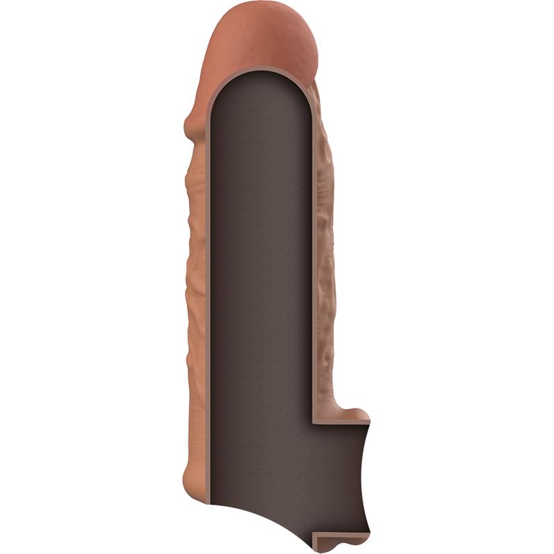 LIQUID SILICONE V7 BROWN PENIS EXTENSION