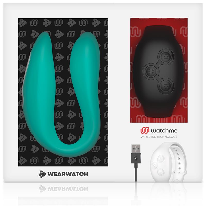 DUAL TECHNOLOGY VIBRATOR WATCHME AQUAMARINE / JET