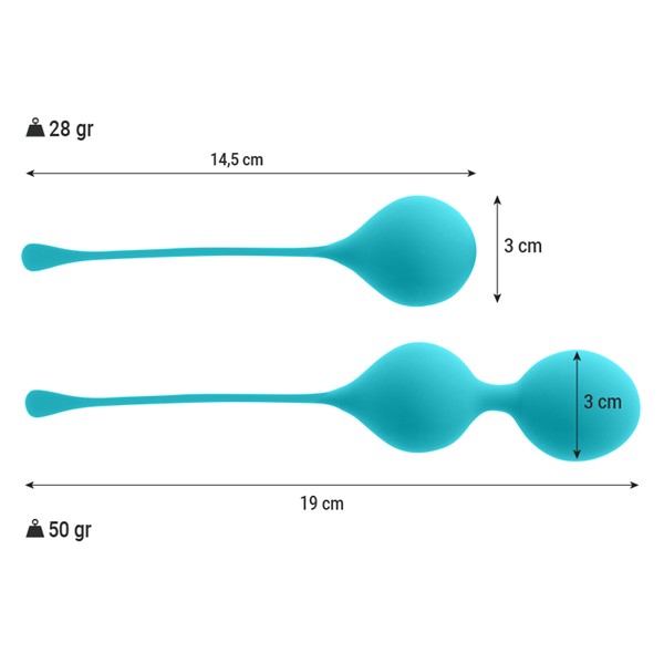 Intense Blue Kegel Balls